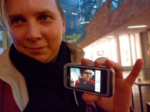 Alison and I embarking on a much less ambitious multi-media project.